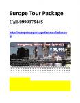 europe tour package PowerPoint PPT Presentation