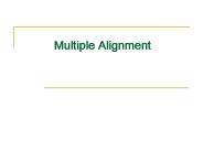 Multiple Alignment