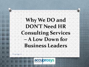 HR Consulting Services Hyderabad – Accuprosys
