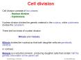 Cell division PowerPoint PPT Presentation