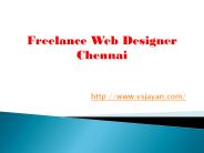 Freelance Web Designer Chennai