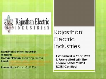Rajasthan Electric