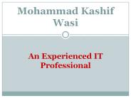 Mohammad Kashif Wasi