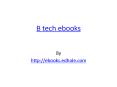 B tech Ebooks PowerPoint PPT Presentation