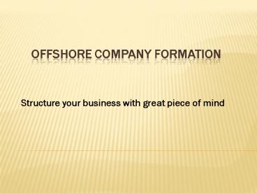 Offshore Company Formation Dubai UAE