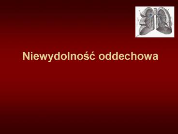 Niewydolnosc oddechowa