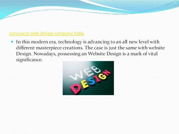 outsource website development company in india