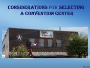 Considerations for Selecting a Convention center