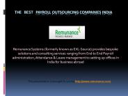 The Best payroll outsourcing companies India