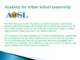 Academy for Urban School Leadership PowerPoint PPT Presentation