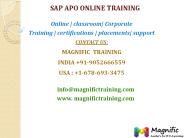 sap apo online training