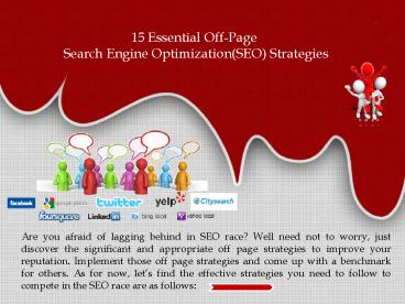 15 Off-Page SEO Techniques to Improve your Presence