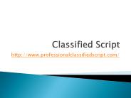 Classified Script, PHP Classified Script