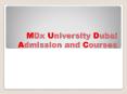MDx Dubai Courses PowerPoint PPT Presentation