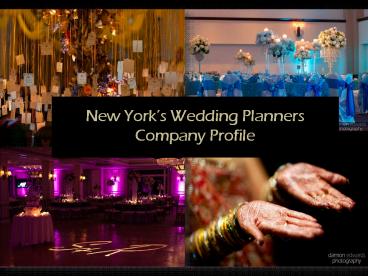 New York’s Wedding Planners Company Profile