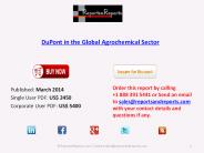 DuPont in the Global Agrochemical Market Analysis