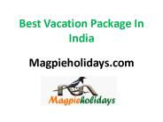 Best India Tourism Packages