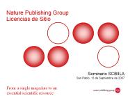 Nature Publishing Group Licencias de Sitio