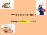 Who is the Narrator?
