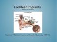 Cochlear Implants PowerPoint PPT Presentation