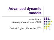 Advanced dynamic models