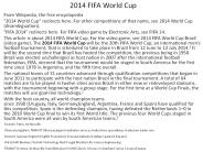 2014 FIFA World Cup