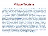 Village Tourism