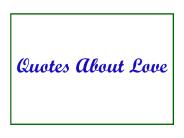 Love Quotes