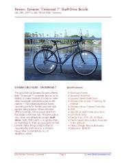 Shaft-Drive Bicycle