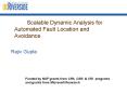 Scalable Dynamic Analysis for  Automated Fault Location and Avoidance PowerPoint PPT Presentation