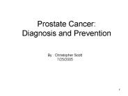 Prostate Cancer: Diagnosis and Prevention
