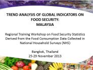 Trend analysis of global indicators on Food security