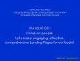 OFFICIAL TOC TITLE: Using Optimized Book Landing Pages to Convert Interested Readers into Book Buyers PowerPoint PPT Presentation