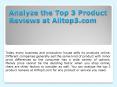 Analyze the Top 3 Product Reviews at Alltop3.com (1) PowerPoint PPT Presentation