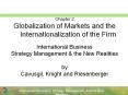 Globalization of Markets and the Internationalization of the Firm PowerPoint PPT Presentation