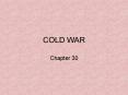 COLD WAR PowerPoint PPT Presentation