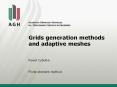 Grids generation methods and adaptive meshes PowerPoint PPT Presentation