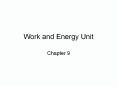Work and Energy Unit PowerPoint PPT Presentation