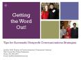 Tips for Successful Nonprofit Communications Strategies PowerPoint PPT Presentation