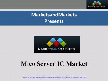 Market research report on Micro Server IC Market