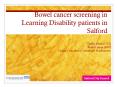 Bowel cancer screening in Learning Disability patients in Salford PowerPoint PPT Presentation