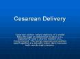 Cesarean Delivery PowerPoint PPT Presentation