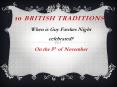 10 British traditions PowerPoint PPT Presentation