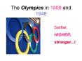 The Olympics in 1908 and 1948 PowerPoint PPT Presentation