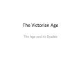 The Victorian Age PowerPoint PPT Presentation