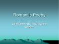 Romantic Poetry PowerPoint PPT Presentation