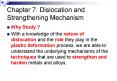 Chapter 7: Dislocation and Strengthening Mechanism PowerPoint PPT Presentation