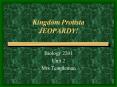 Kingdom Protista JEOPARDY! PowerPoint PPT Presentation