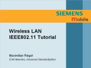 Wireless LAN IEEE802.11 Tutorial