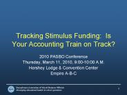 Tracking Stimulus Funding: Is Your Accounting Train on Track?